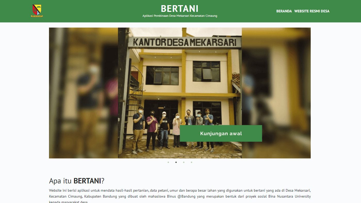 Bertani Web App