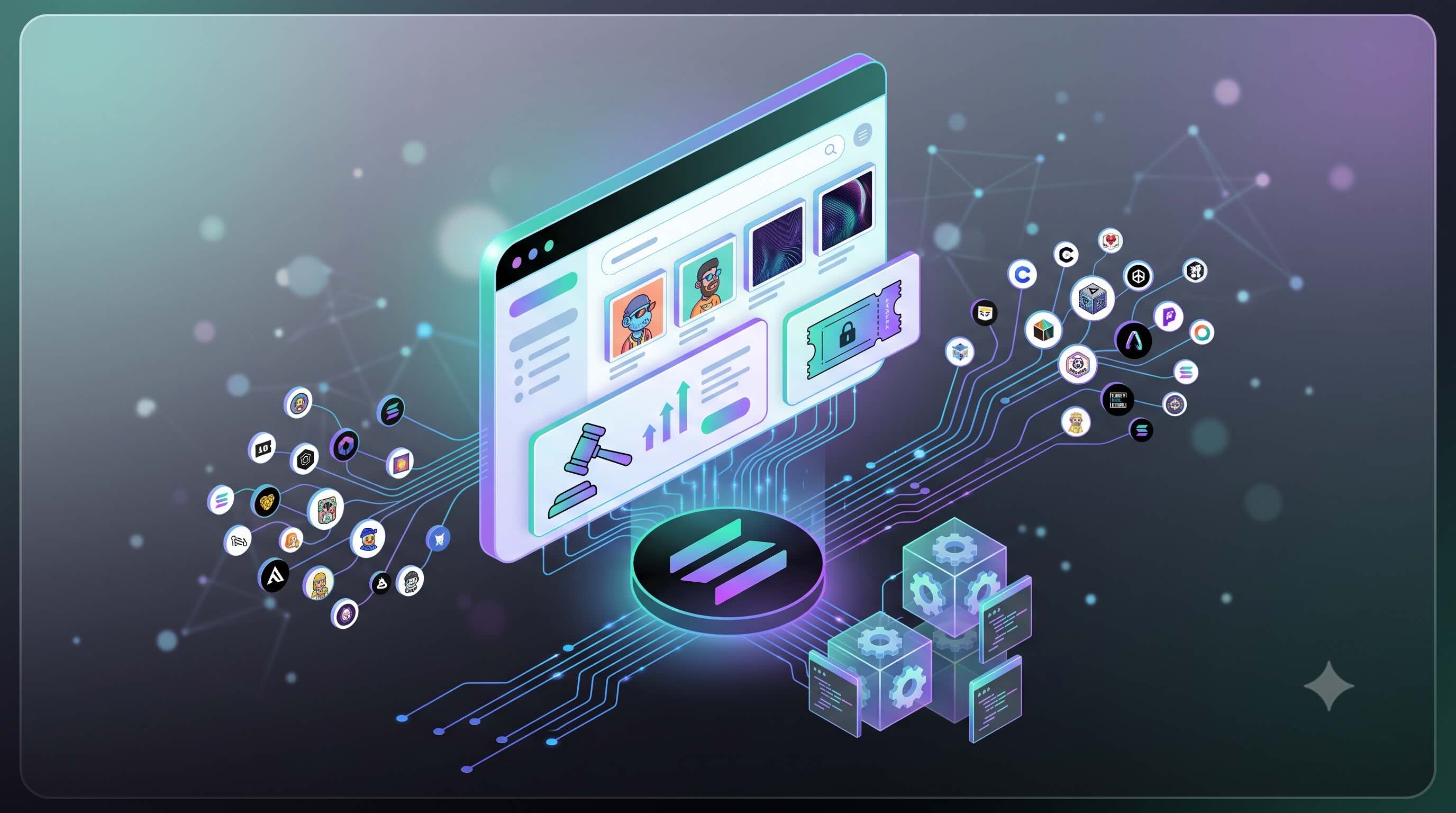 Hybrid Web2/Web3 NFT platform on Solana