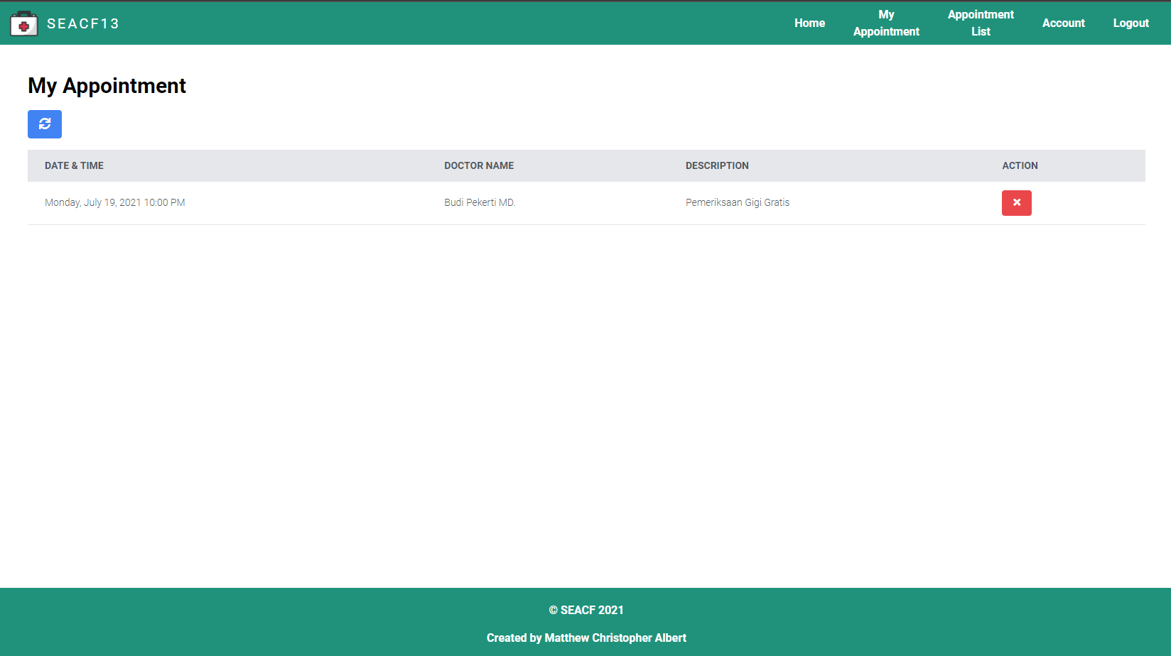 SEACF13 - Doctor Appointment Web App — 3
