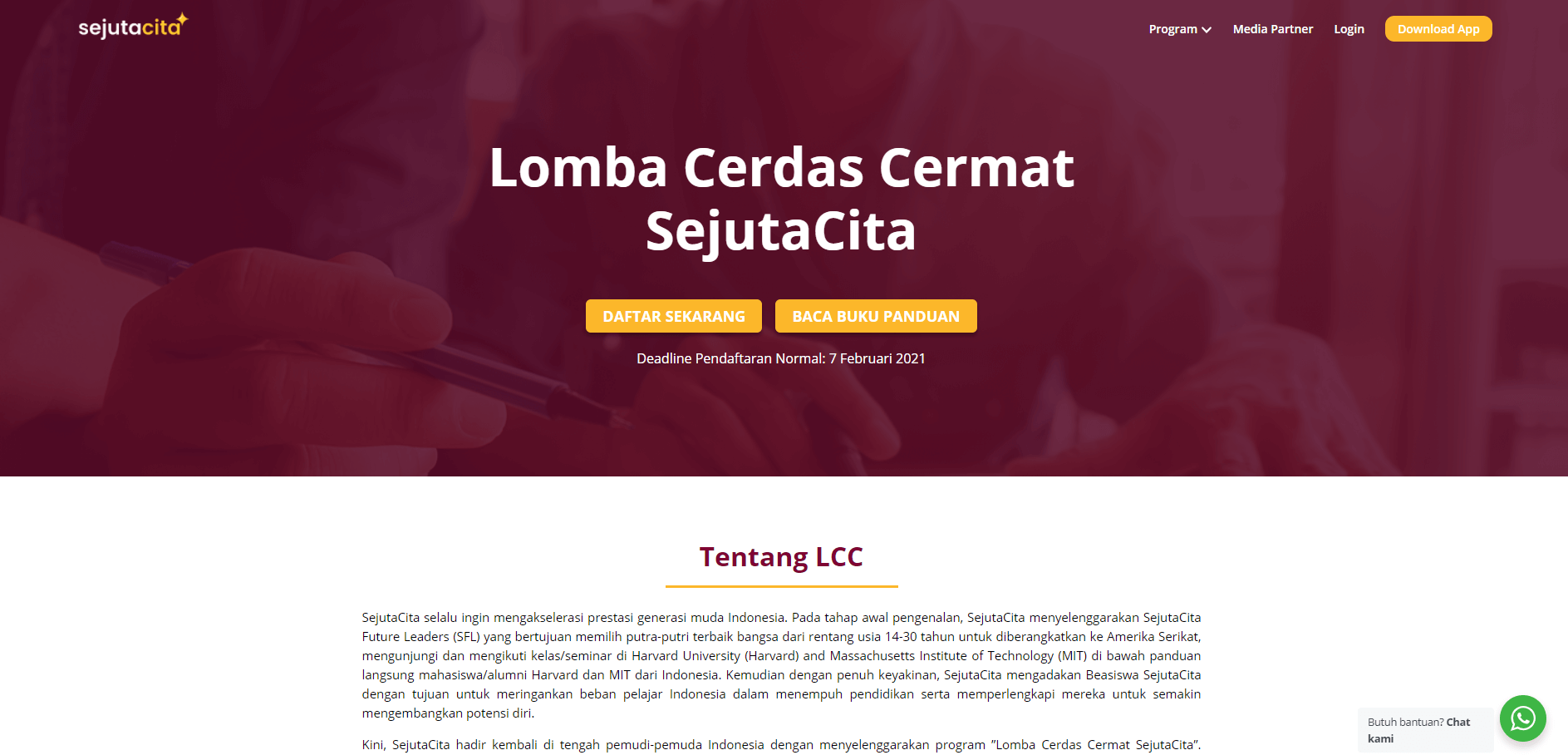 SejutaCita Web Frontend — 2